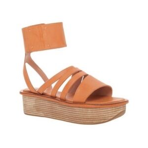 Leon Max Jaime Ankle Strap Platform Leather Sandals